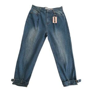 Women‘s Juniors Jeans Size 5 Denim Blvd Los Angeles Mom fit Blue